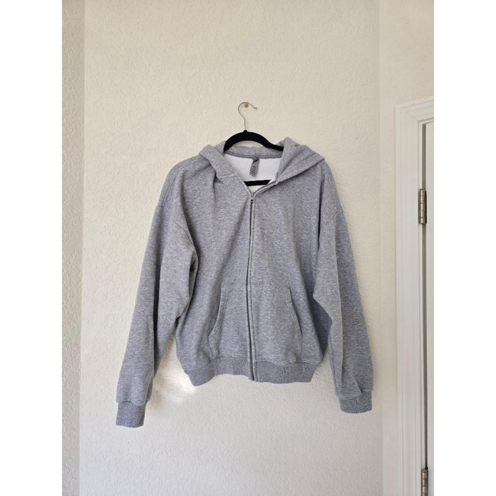Skims Cotton Fleece Classic Zip Up Jacket Size XL - Picture 2 of 5
